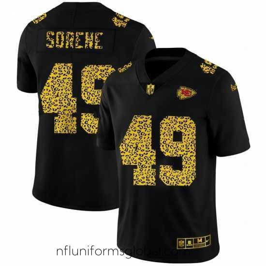 Captivating Kansas City Chiefs 49 Daniel Sorensen Nike Leopard Print Fashion Vapor Limited NFL Jersey Black