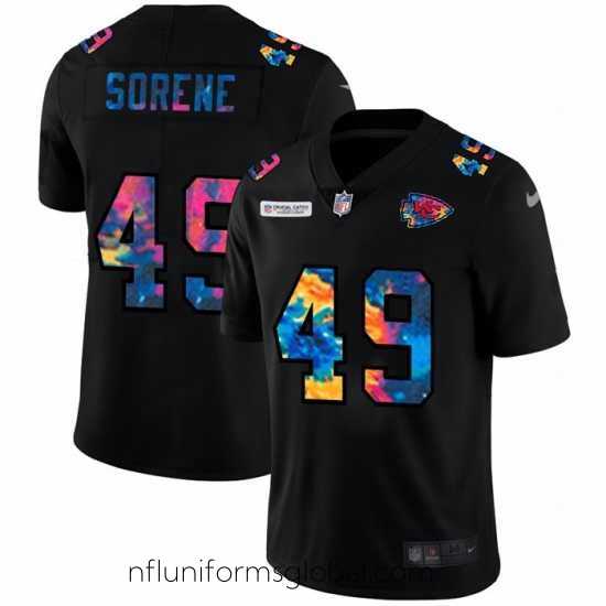 Divine Kansas City Chiefs 49 Daniel Sorensen Nike Multi Color Black 2020 NFL Crucial Catch Vapor Untouchable Limited Jersey