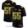 Alluring Kansas City Chiefs 55 Frank Clark Black Nike Golden Sequin Vapor Limited NFL Jersey