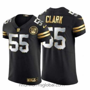Stunning Kansas City Chiefs 55 Frank Clark Nike Black Edition Vapor Untouchable Elite NFL Jersey