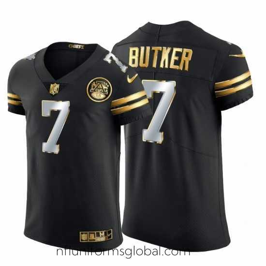Sumptuous Kansas City Chiefs 7 Harrison Butker Nike Black Edition Vapor Untouchable Elite NFL Jersey