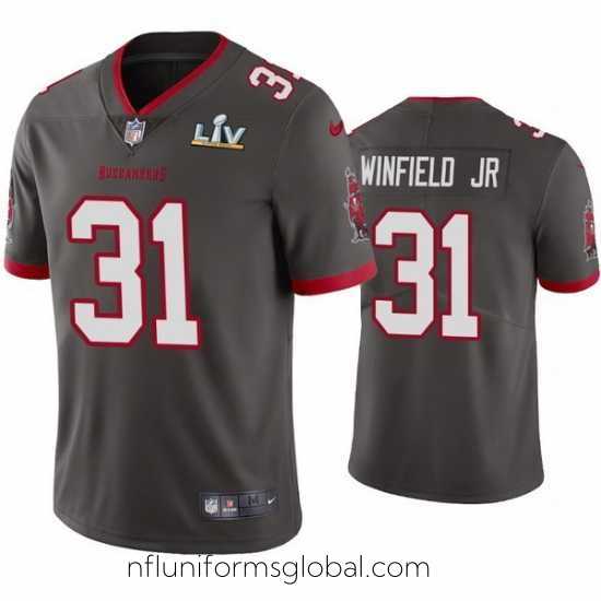 Divine Antoine Winfield Jr. Buccaneers Pewter Super Bowl Lv Vapor Limited Jersey