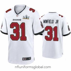 Irresistible Antoine Winfield Jr. Buccaneers White Super Bowl Lv Game Jersey