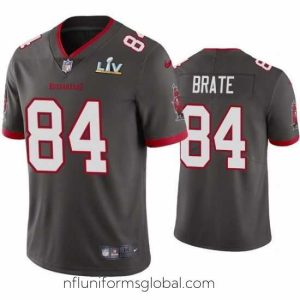 Irresistible Cameron Brate Buccaneers Pewter Super Bowl Lv Vapor Limited Jersey