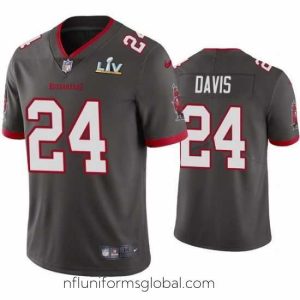 Stunning Carlton Davis Buccaneers Pewter Super Bowl Lv Vapor Limited Jersey