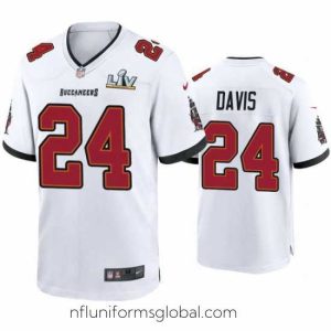 Alluring Carlton Davis Buccaneers White Super Bowl Lv Game Jersey