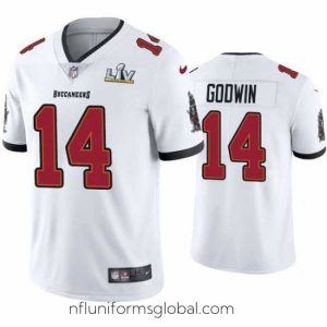 Gorgeous Chris Godwin Buccaneers White Super Bowl Lv Vapor Limited Jersey