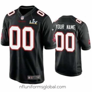 Stunning Custom Buccaneers Black Super Bowl Lv Game Fashion Jersey