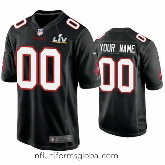 Stunning Custom Buccaneers Black Super Bowl Lv Game Fashion Jersey