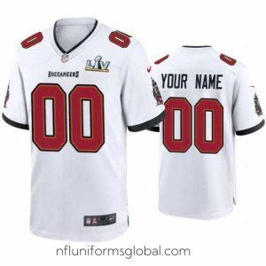Enchanting Custom Buccaneers White Super Bowl Lv Game Jersey