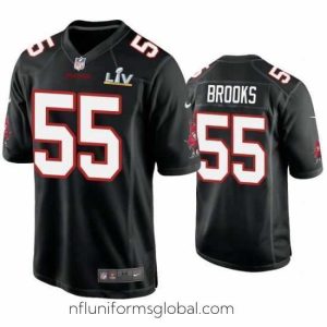 Alluring Derrick Brooks Buccaneers Black Super Bowl Lv Game Fashion Jersey