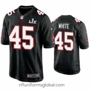 Sumptuous Devin White Buccaneers Black Super Bowl Lv Game Fashion Jersey