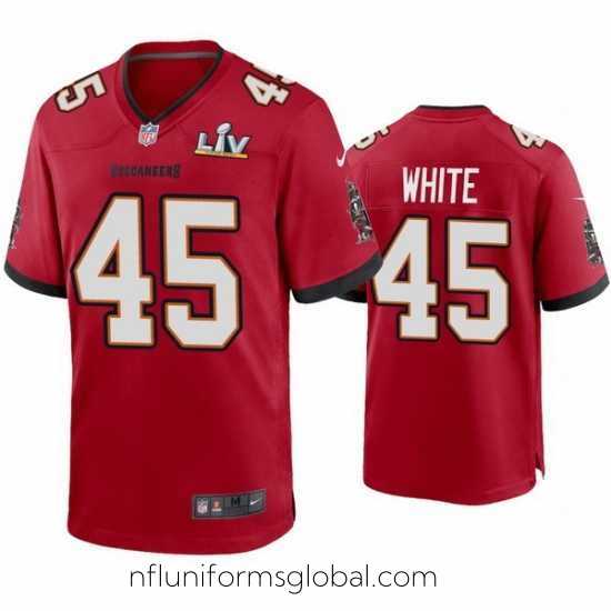 Exquisite Devin White Buccaneers Red Super Bowl Lv Game Jersey