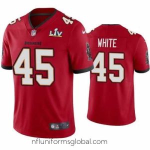 Stunning Devin White Buccaneers Red Super Bowl Lv Vapor Limited Jersey