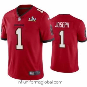 Stunning Greg Joseph Buccaneers Red Super Bowl Lv Vapor Limited Jersey