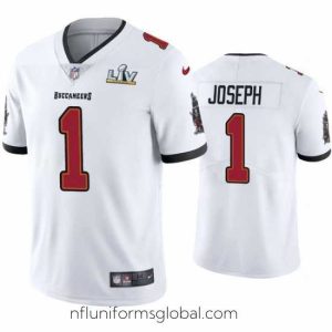 Gorgeous Greg Joseph Buccaneers White Super Bowl Lv Vapor Limited Jersey