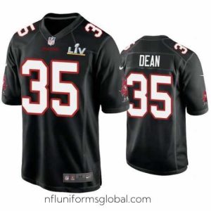 Gorgeous Jamel Dean Buccaneers Black Super Bowl Lv Game Fashion Jersey