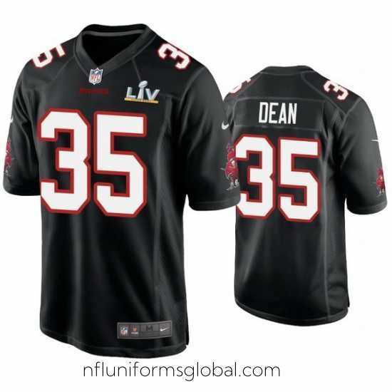 Gorgeous Jamel Dean Buccaneers Black Super Bowl Lv Game Fashion Jersey