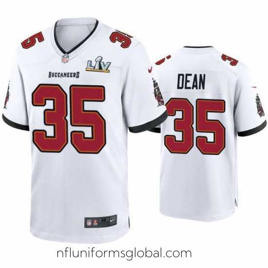 Divine Jamel Dean Buccaneers White Super Bowl Lv Game Jersey