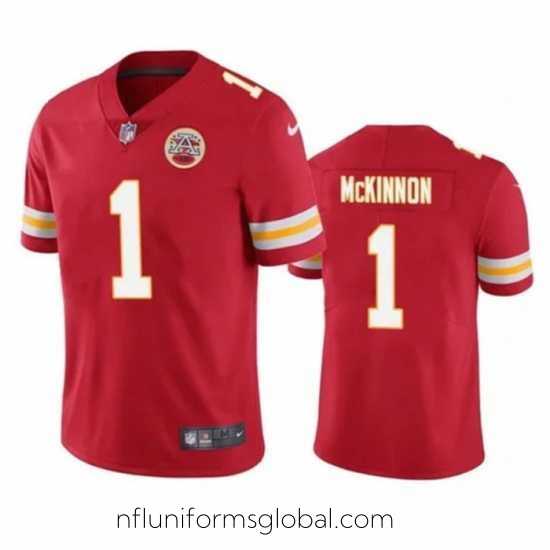 Captivating Kansas City Chiefs 1 Jerick McKinnon Red Vapor Untouchable Limited Stitched Football Jersey
