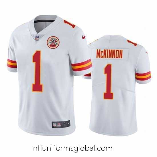 Captivating Kansas City Chiefs 1 Jerick McKinnon White Vapor Untouchable Limited Stitched Football Jersey