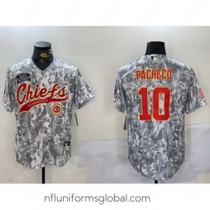 Divine Kansas City Chiefs 10 Isiah Pacheco 2024 Arctic Camo Salute To Service Stitched Baseball Jersey 2