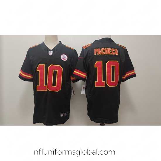 Captivating Kansas City Chiefs 10 Isiah Pacheco Black F.U.S.E Vapor Untouchable Limited Stitched Football Jersey