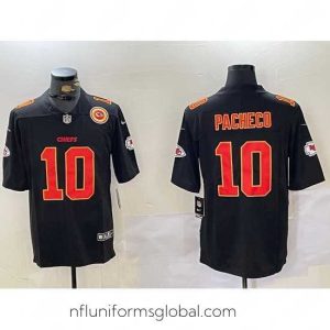 Sumptuous Kansas City Chiefs 10 Isiah Pacheco Black F.U.S.E Vapor Untouchable Limited Stitched Football Jersey