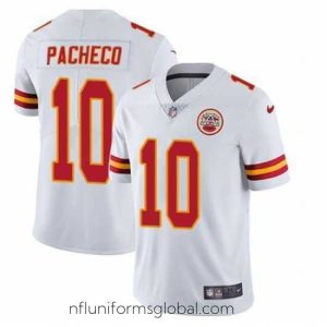 Exquisite Kansas City Chiefs 10 Isiah Pacheco White Vapor Untouchable Limited Stitched Football Jersey