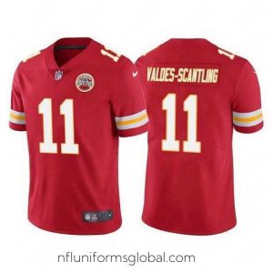 Sumptuous Kansas City Chiefs 11 Marquez Valdes Scantling Red Vapor Untouchable Limited Stitched Football jersey