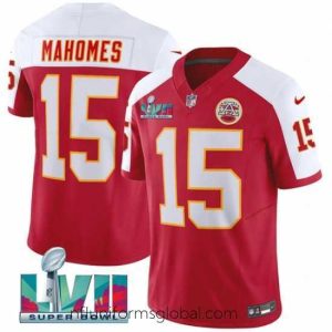 Irresistible Kansas City Chiefs 15 Patrick Mahomes Red 2023 F.U.S.E  With Super Bowl LVII Patch Vapor Untouchable Limited Stitched Jersey