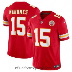 Stunning Kansas City Chiefs 15 Patrick Mahomes Red 2023 F.U.S.E. Vapor Untouchable Limited Stitched Jersey
