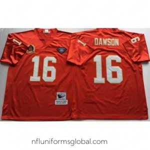 Stunning Kansas City Chiefs 16 Lake Dawson Red M&N Throwback Jersey