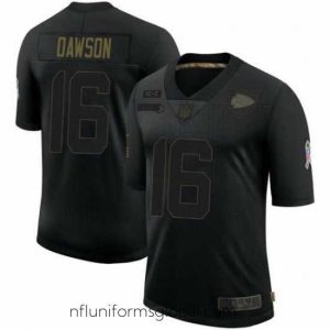 Divine Kansas City Chiefs 16 Len Dawson Black 2020 Salute To Service Limited Jersey