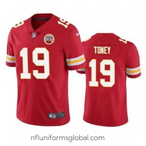 Exquisite Kansas City Chiefs 19 Kadarius Toney Red Vapor Untouchable Limited Stitched Football Jersey