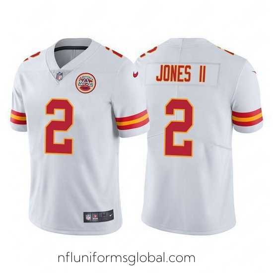 Divine Kansas City Chiefs 2 Ronald Jones II White Vapor Untouchable Limited Stitched Football jersey