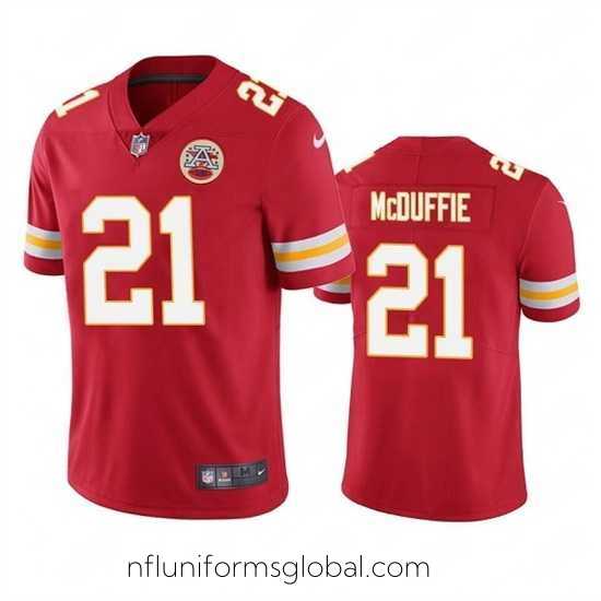 Captivating Kansas City Chiefs 21 Trent McDuffie Red Vapor Untouchable Limited Stitched Football Jersey