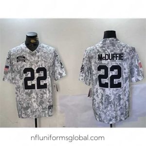 Enchanting Kansas City Chiefs 22 Trent McDuffie 2024 F.U.S.E Arctic Camo Salute To Service Limited Stitched Football Jersey