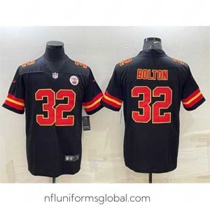 Irresistible Kansas City Chiefs 32 Nick Bolton Black Vapor Untouchable Limited Stitched Football Jersey