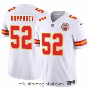 Ravishing Kansas City Chiefs 52 Creed Humphrey White 2024 F.U.S.E Vapor Untouchable Limited Stitched Football Jersey