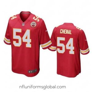 Exquisite Kansas City Chiefs 54 Leo Chenal Red Stitched Football Jersey