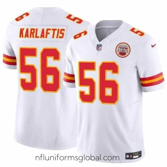 Alluring Kansas City Chiefs 56 George Karlaftis White 2024 F.U.S.E Vapor Untouchable Limited Stitched Football Jersey