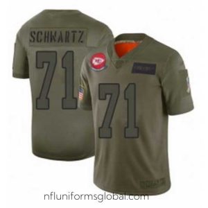 Enchanting Kansas City Chiefs 71 Mitchell Schwartz Limited Camo 2019 Salute to Service Football Jersey