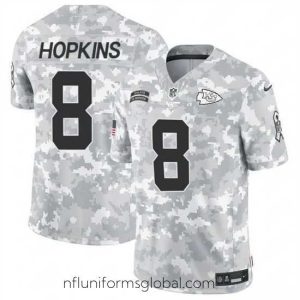 Enchanting Kansas City Chiefs 8 DeAndre Hopkins 2024 F.U.S.E Arctic Camo Salute To Service Limited Stitched Football Jersey