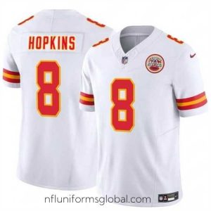 Exquisite Kansas City Chiefs 8 DeAndre Hopkins White 2024 F.U.S.E Vapor Untouchable Limited Stitched Football Jersey