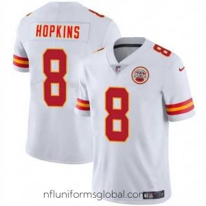 Stunning Kansas City Chiefs 8 DeAndre Hopkins White Vapor Untouchable Limited Stitched Football Jersey
