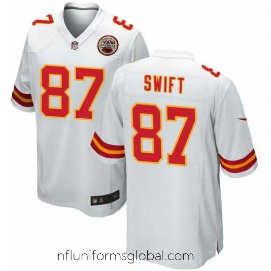 Alluring Kansas City Chiefs 87 Taylor Swift White 2023 F.U.S.E Vapor Untouchable Limited Stitched Jersey