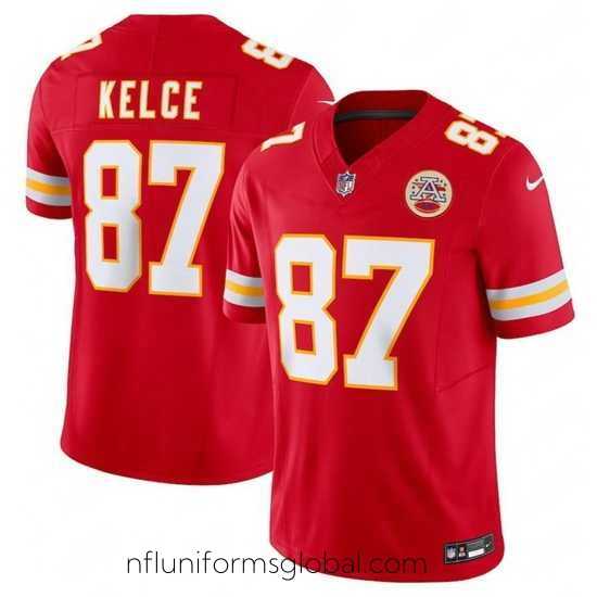 Alluring Kansas City Chiefs 87 Travis Kelce Red 2023 F.U.S.E. Vapor Untouchable Limited Stitched Jersey