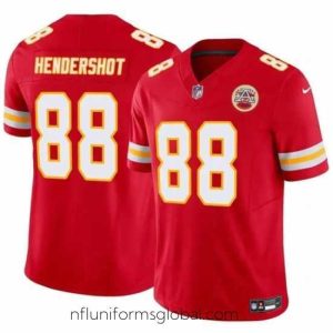 Divine Kansas City Chiefs 88 Peyton Hendershot Red 2024 F.U.S.E Vapor Untouchable Limited Stitched Football Jersey