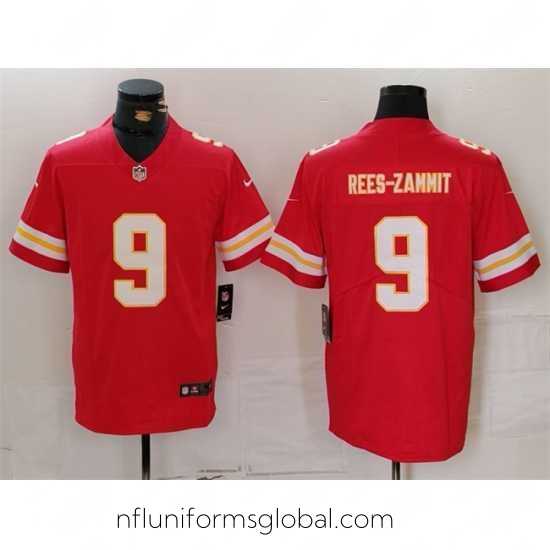 Divine Kansas City Chiefs 9 Louis Rees Zammit Red Vapor Untouchable Limited Stitched Jersey